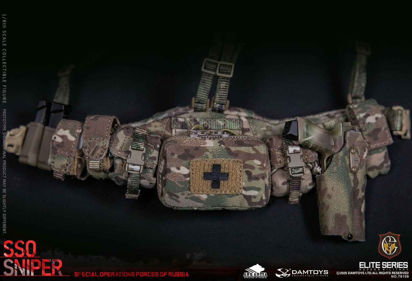 Original Design DAMTOYS Russian Federation SSO Special Forces Sniper Item No. 78108 Licensed Action Figure
