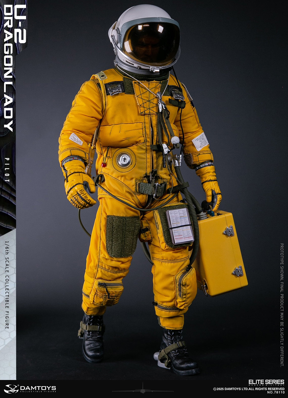 Original Design DAMTOYS U-2 Dragon Lady Reconnaissance Aircraft Pilot NO.78110 Licensed Action Figure