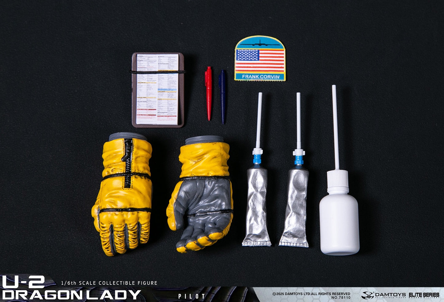 Original Design DAMTOYS U-2 Dragon Lady Reconnaissance Aircraft Pilot NO.78110 Licensed Action Figure
