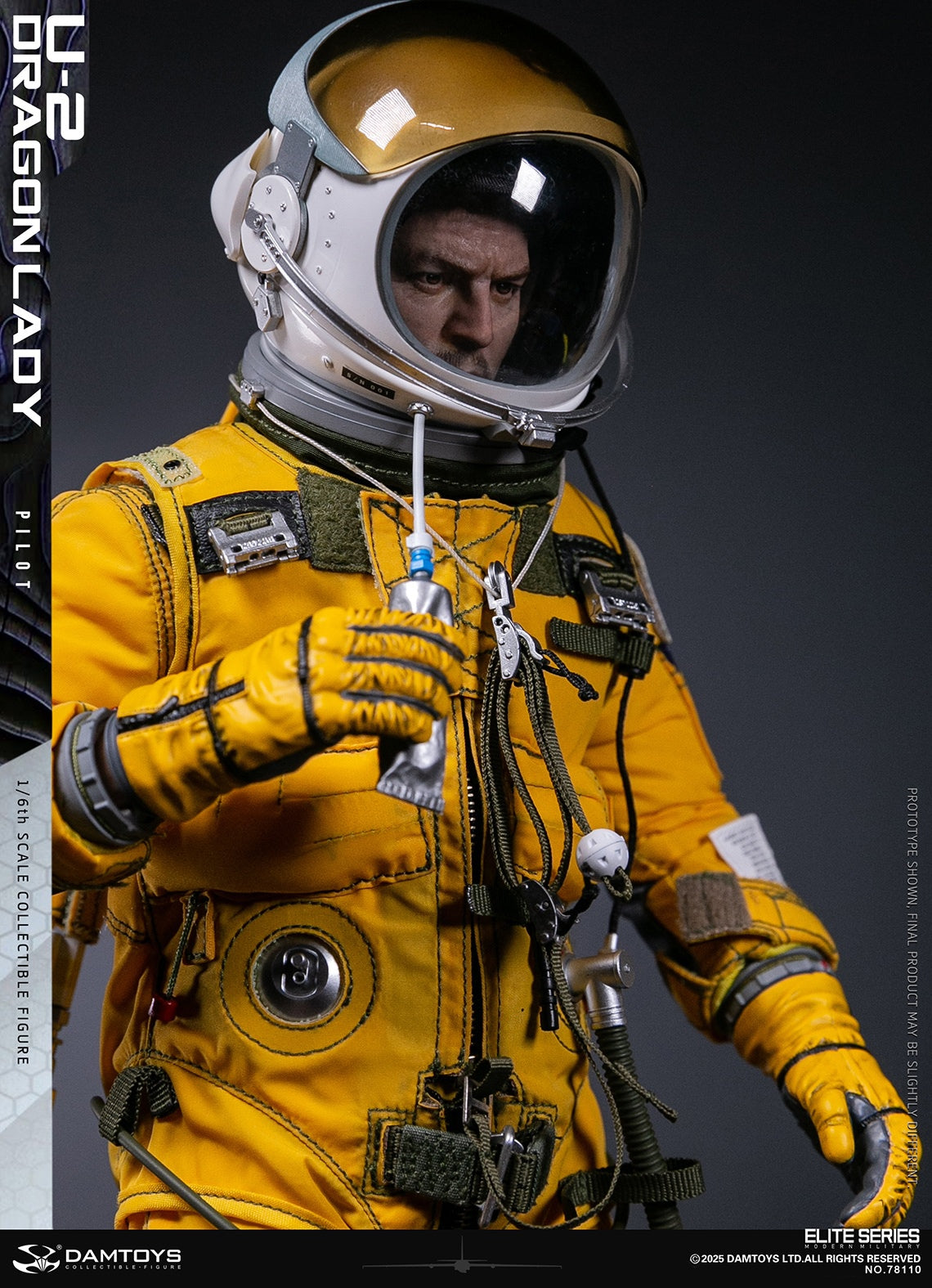 Original Design DAMTOYS U-2 Dragon Lady Reconnaissance Aircraft Pilot NO.78110 Licensed Action Figure