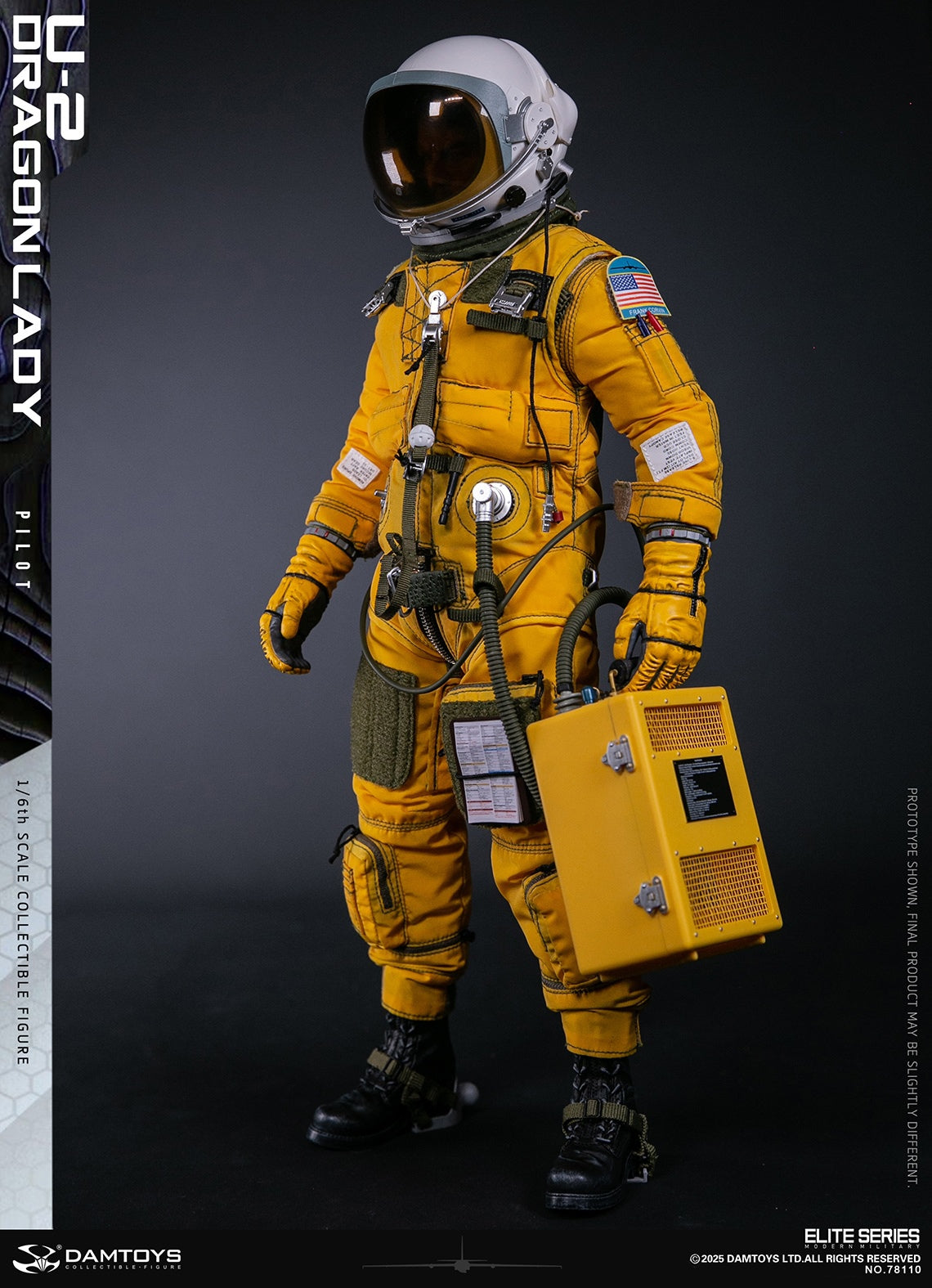 Original Design DAMTOYS U-2 Dragon Lady Reconnaissance Aircraft Pilot NO.78110 Licensed Action Figure