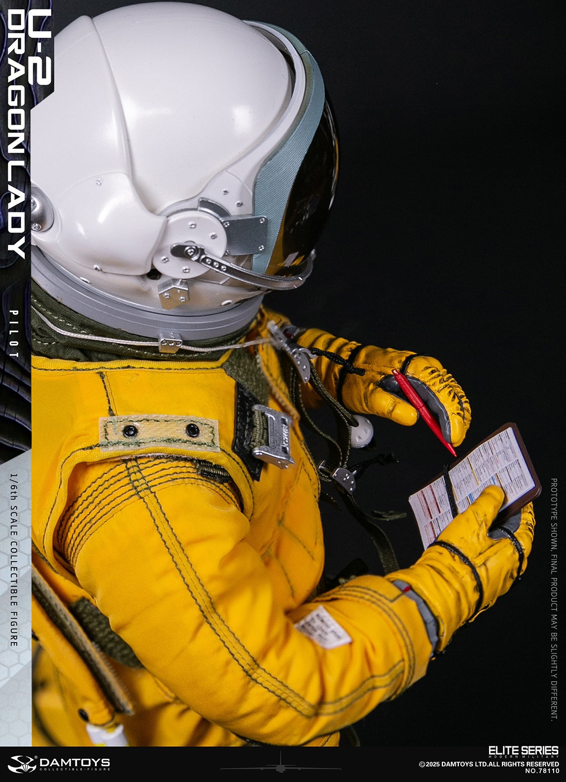 Original Design DAMTOYS U-2 Dragon Lady Reconnaissance Aircraft Pilot NO.78110 Licensed Action Figure
