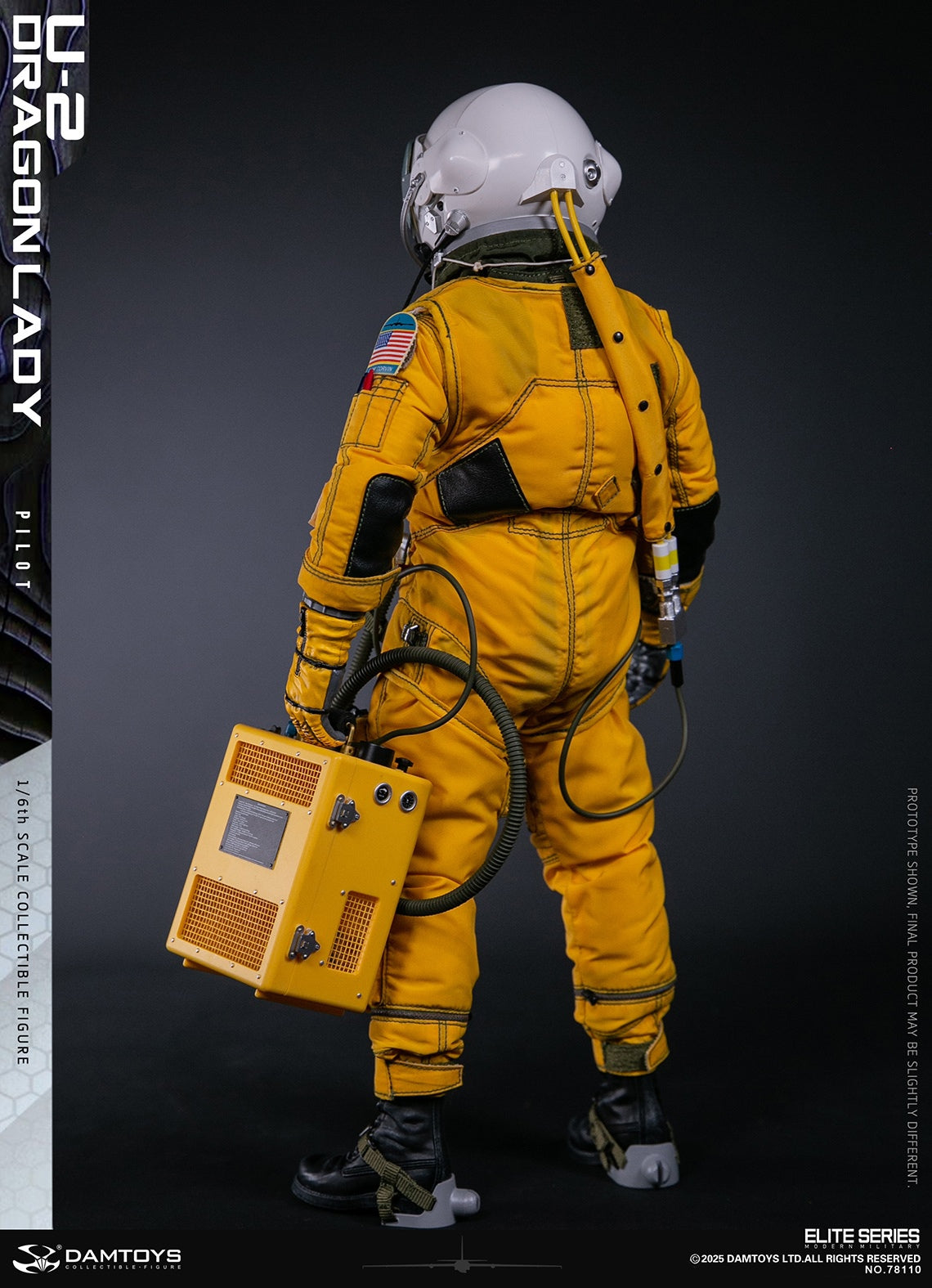 Original Design DAMTOYS U-2 Dragon Lady Reconnaissance Aircraft Pilot NO.78110 Licensed Action Figure