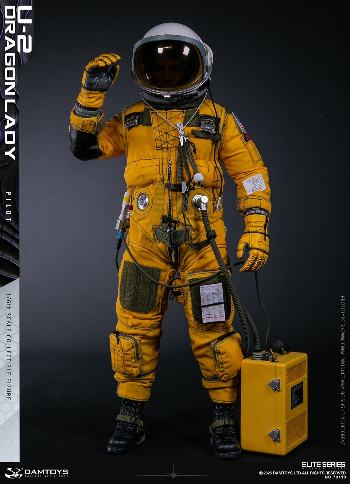 Original Design DAMTOYS U-2 Dragon Lady Reconnaissance Aircraft Pilot NO.78110 Licensed Action Figure