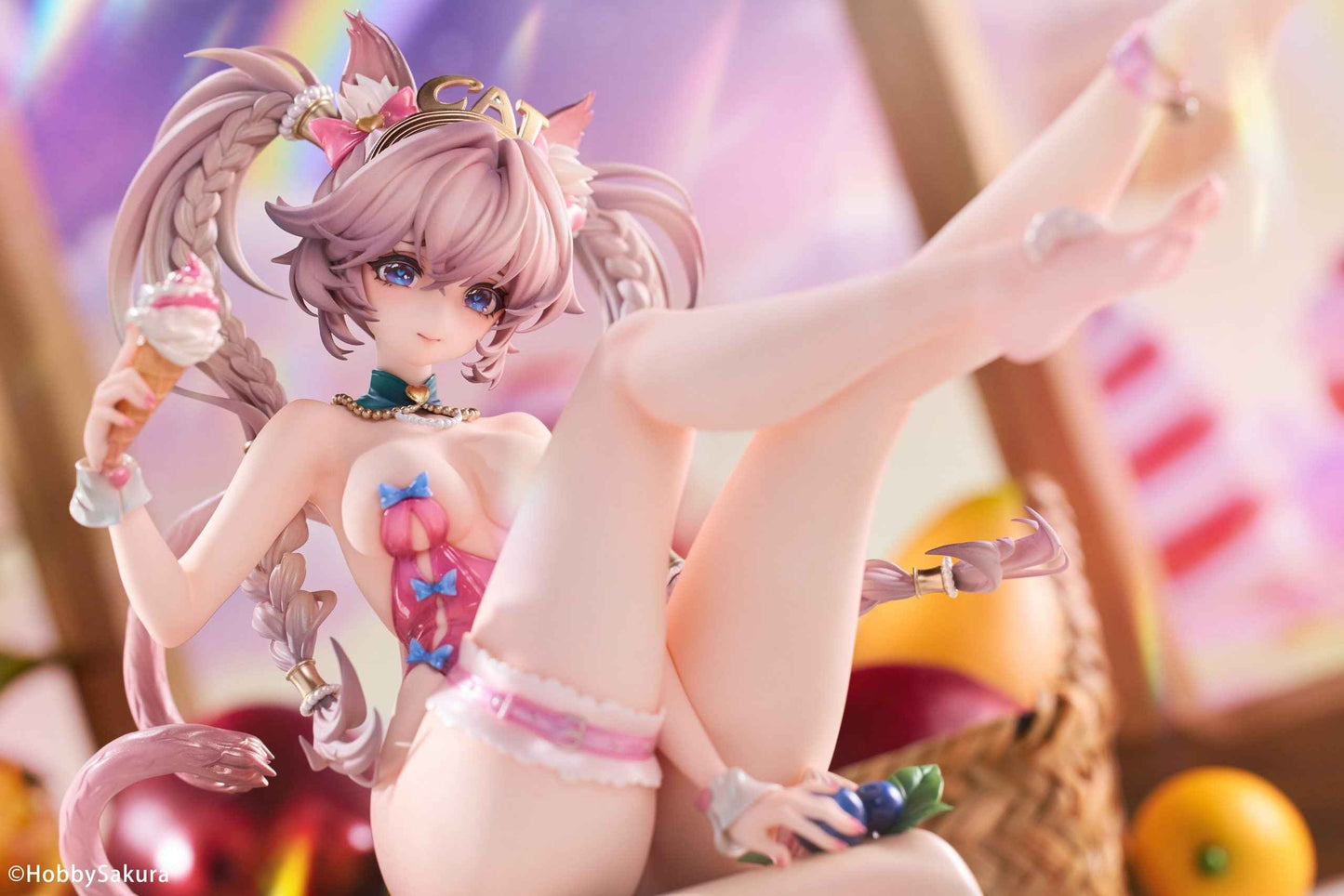 Original Design Hobby Sakura Studio Cake Catgirl Licensed PVC Figure