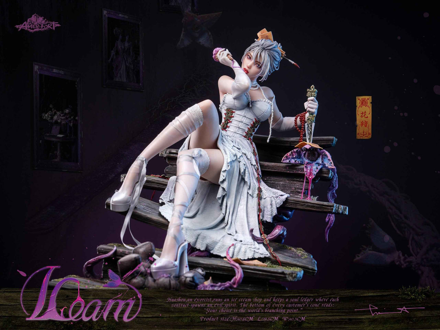 Original Design PJ Studio - AmerFort × LouLL_Aroll Hua Shou AFYC-HS13 Licensed Resin Statue
