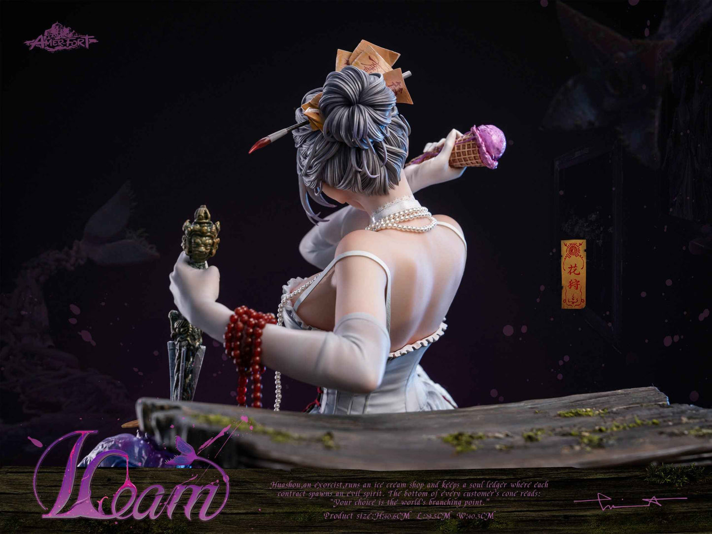 Original Design PJ Studio - AmerFort × LouLL_Aroll Hua Shou AFYC-HS13 Licensed Resin Statue
