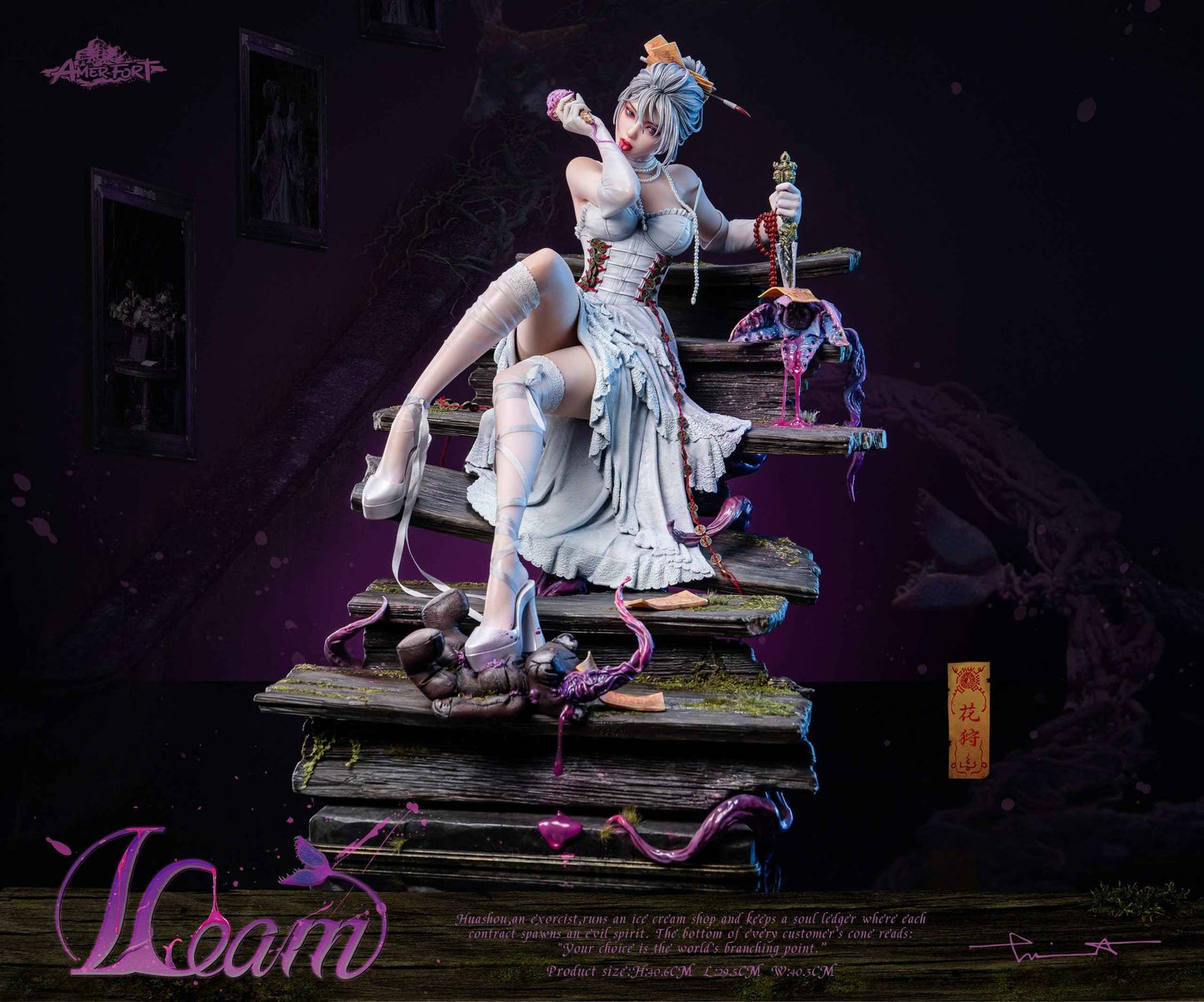 Original Design PJ Studio - AmerFort × LouLL_Aroll Hua Shou AFYC-HS13 Licensed Resin Statue