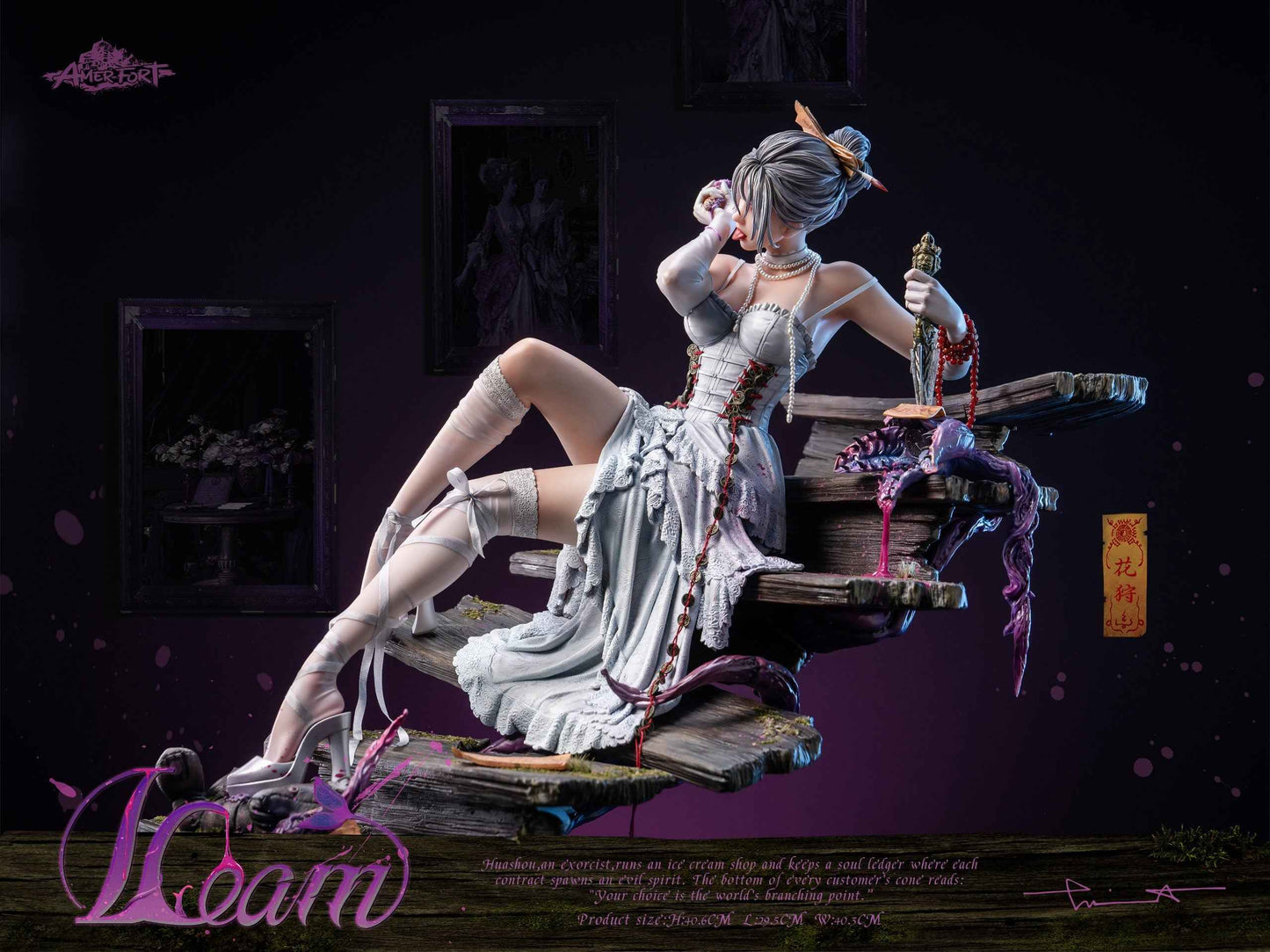 Original Design PJ Studio - AmerFort × LouLL_Aroll Hua Shou AFYC-HS13 Licensed Resin Statue