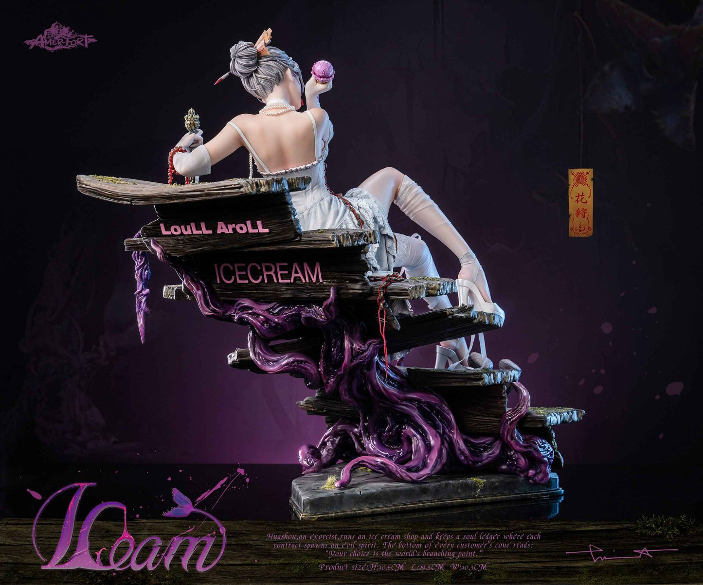 Original Design PJ Studio - AmerFort × LouLL_Aroll Hua Shou AFYC-HS13 Licensed Resin Statue