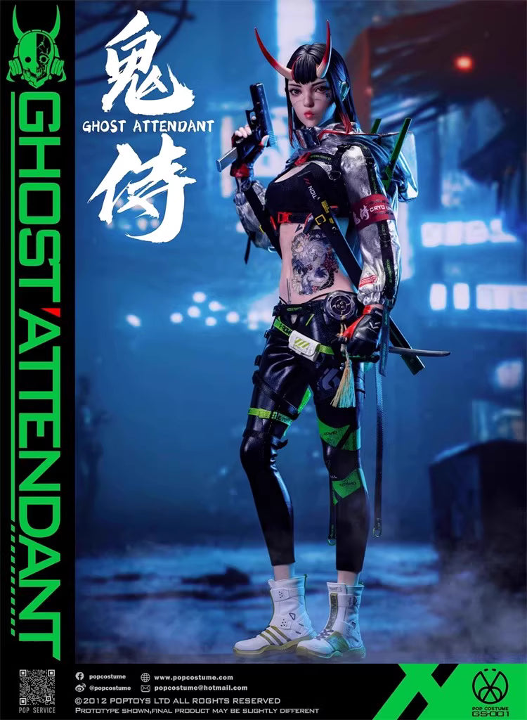 Original Design POP COSTUME Studio Ghost Attendant GS-001 2.0 1/6 Licensed Action Figure