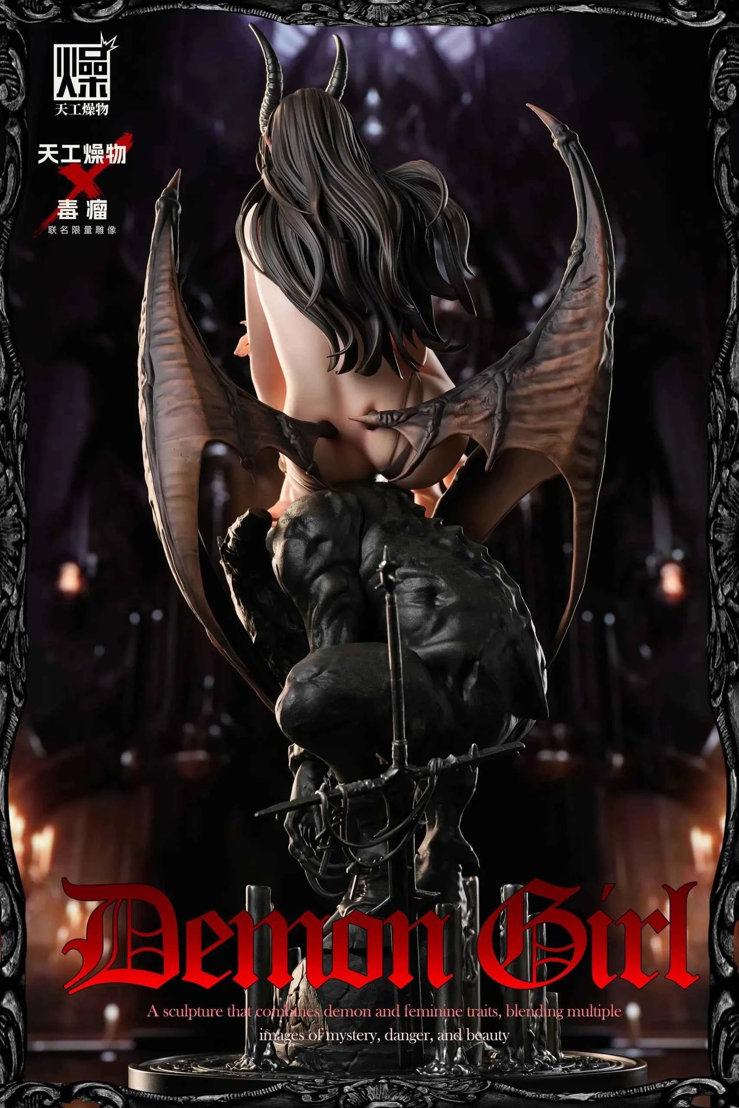 Original Design TGZW Studio Demon Girl Licensed Resin Statue
