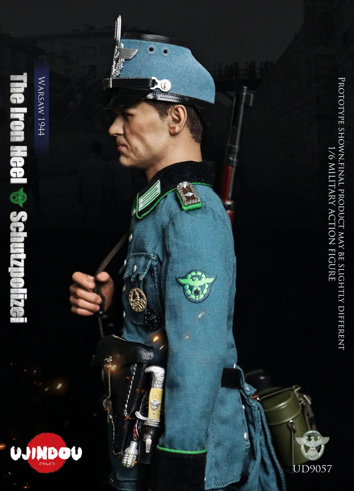 Original Design UJINDOU Studio The Iron Heel-WWII German Schutzpolizei Warsaw 1944 UD9057 1/6 Licensed Action Figure