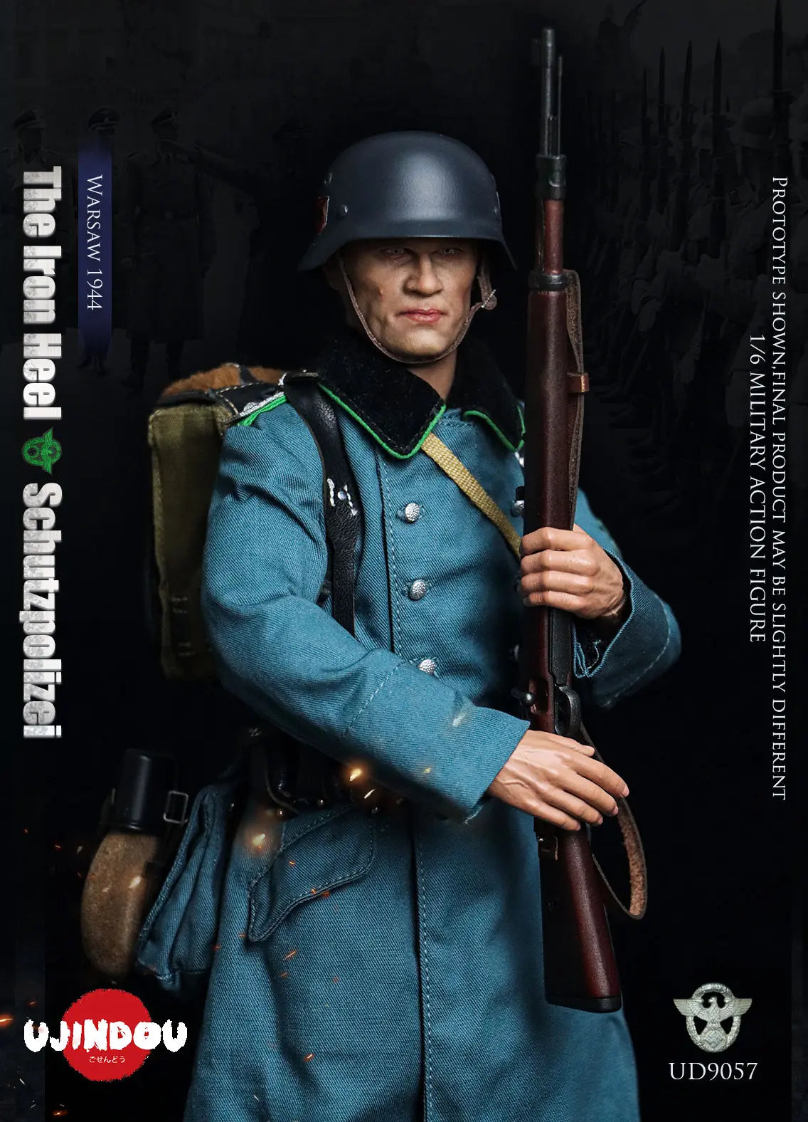 Original Design UJINDOU Studio The Iron Heel-WWII German Schutzpolizei Warsaw 1944 UD9057 1/6 Licensed Action Figure