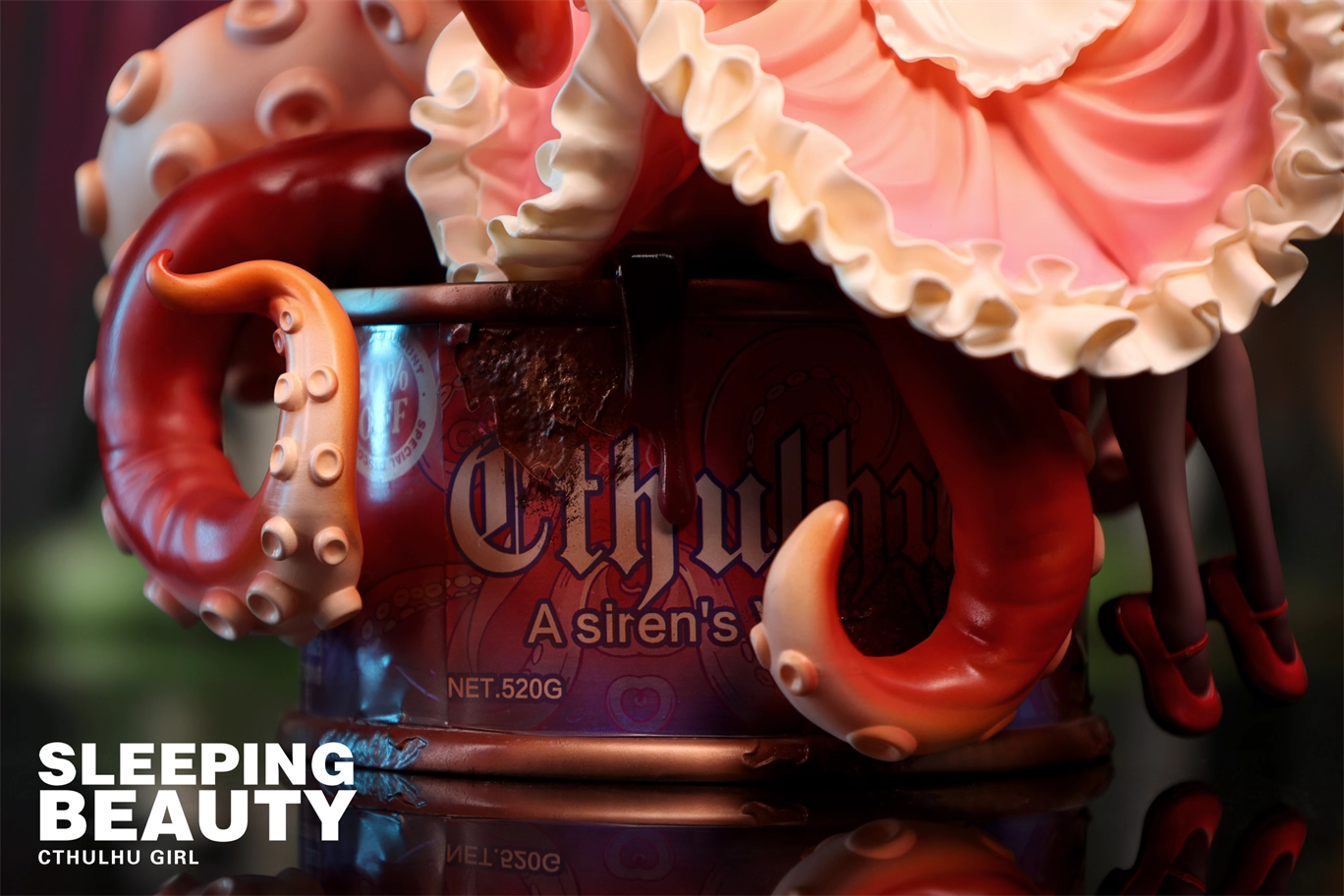 Original Design WeArtDoing Studio Sleeping Beauty Song of Cthulhu Abyssal Sprout & Azure Phantom & Crimson Dream Abyss Licensed Resin Statue