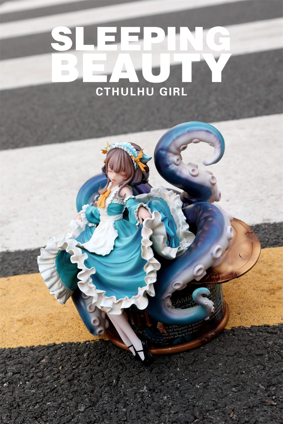 Original Design WeArtDoing Studio Sleeping Beauty Song of Cthulhu Abyssal Sprout & Azure Phantom & Crimson Dream Abyss Licensed Resin Statue