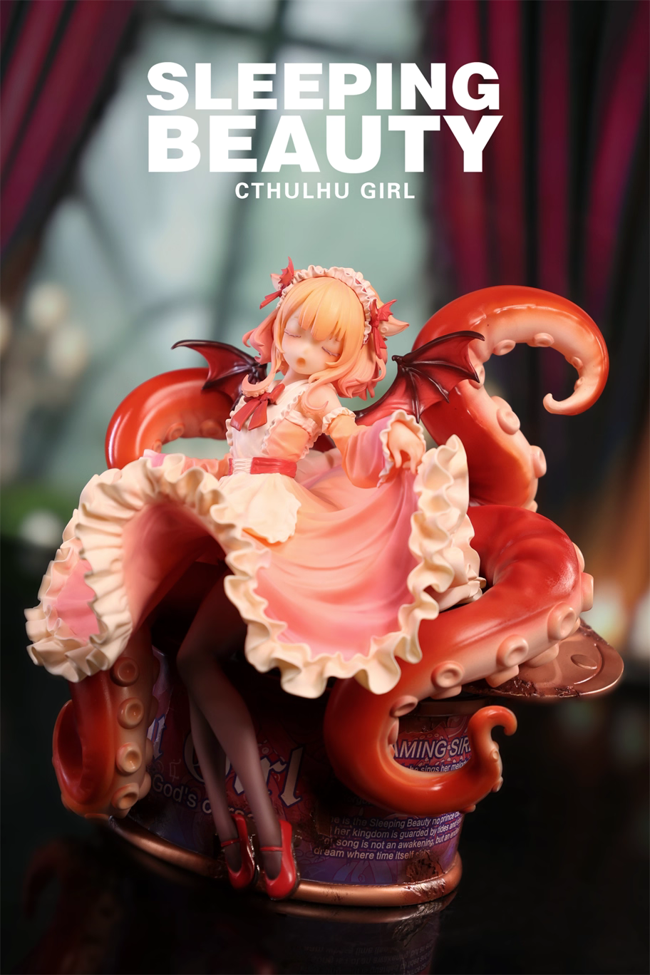 Original Design WeArtDoing Studio Sleeping Beauty Song of Cthulhu Abyssal Sprout & Azure Phantom & Crimson Dream Abyss Licensed Resin Statue