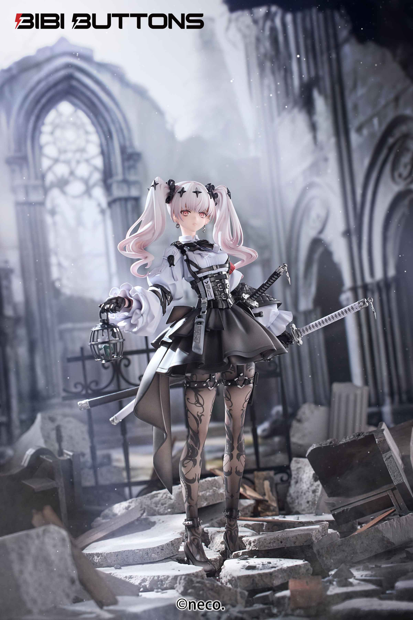 Original Design ~ Bibi Buttons ~ Uninvaded Realm Ruka ~ Licensed PVC Figure - Santoryu Resins Collectors