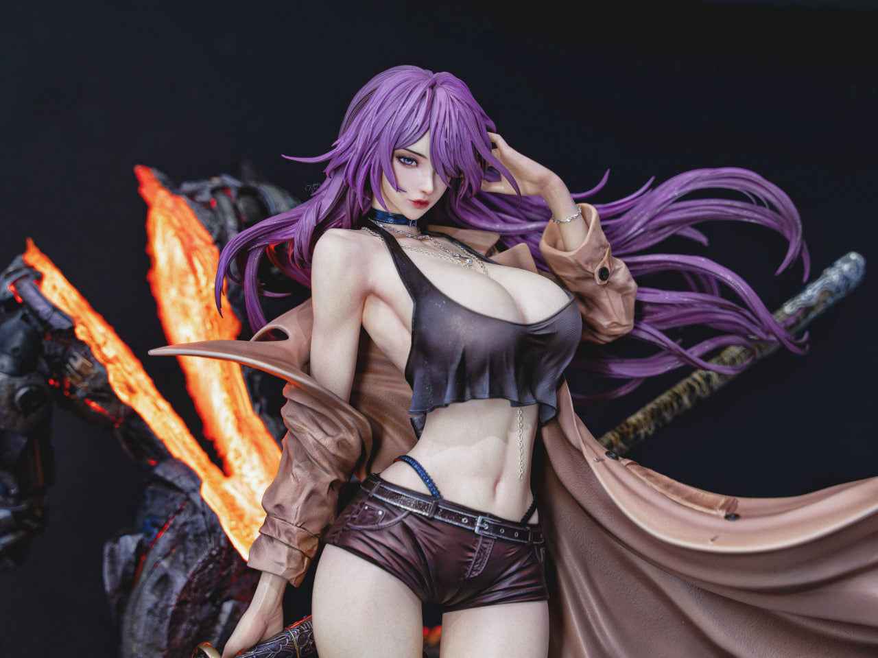 Original Design Three Artisan Studio DeadPrince Illustrations Mystic Mature Lady Series Ling Xiao 1/4 Licensed Resin Statue