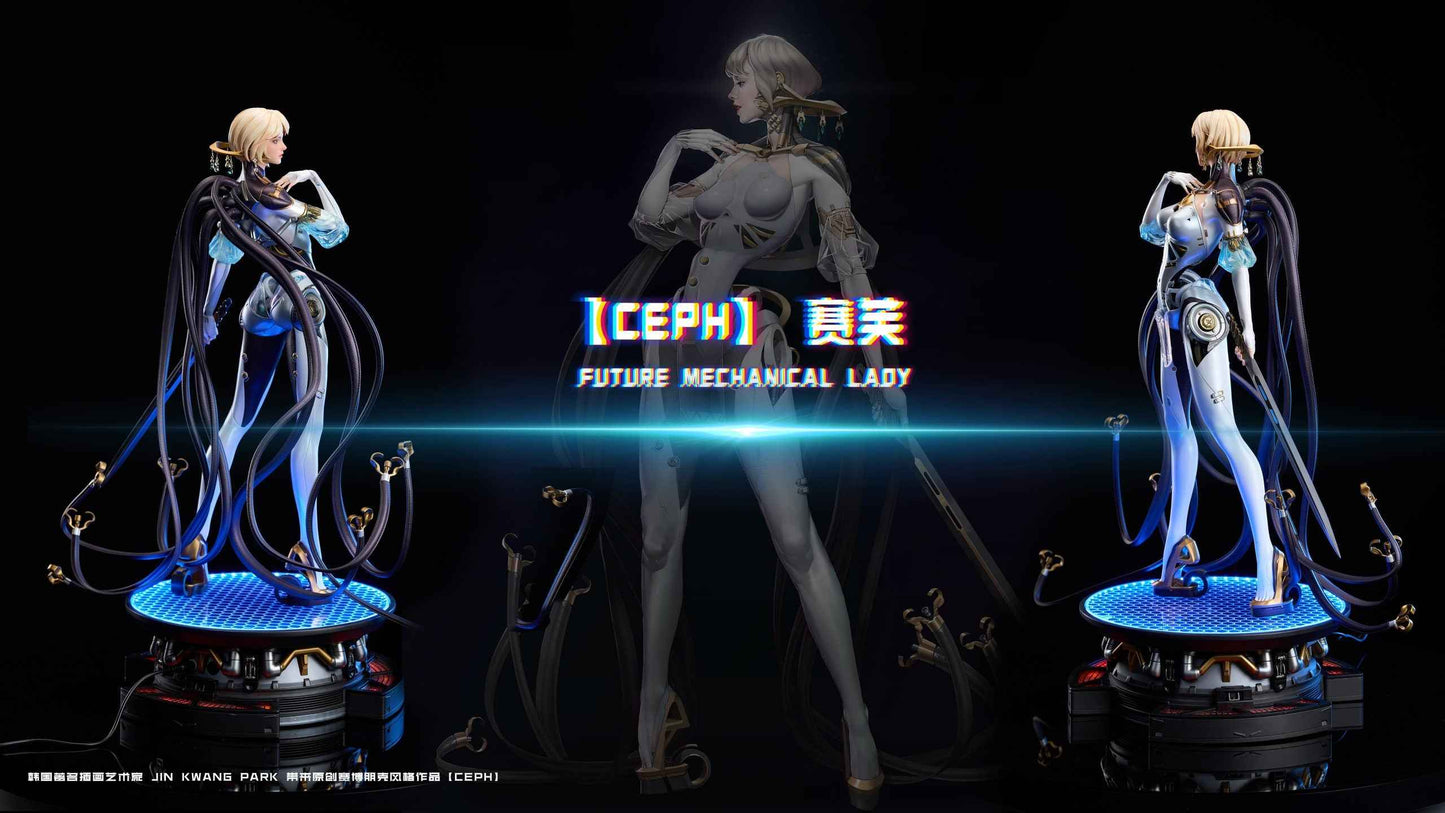 Original Desin ~ Yi Ci Fang & Polaris Studio ~ Future Mechanical Lady "CEPH" ~ Licensed Resin Statue - Santoryu Resins Collectors