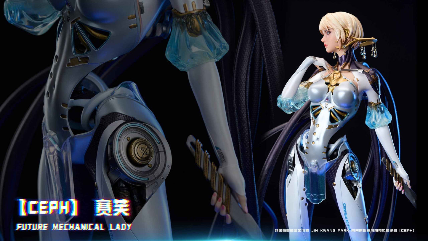 Original Desin ~ Yi Ci Fang & Polaris Studio ~ Future Mechanical Lady "CEPH" ~ Licensed Resin Statue - Santoryu Resins Collectors