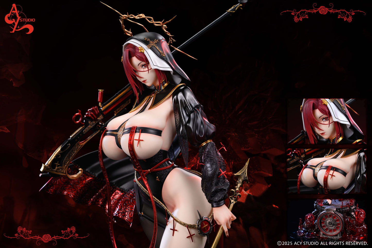 Original design ACY Studio The Vatican Series Battle Sister Licensed Resin Statue