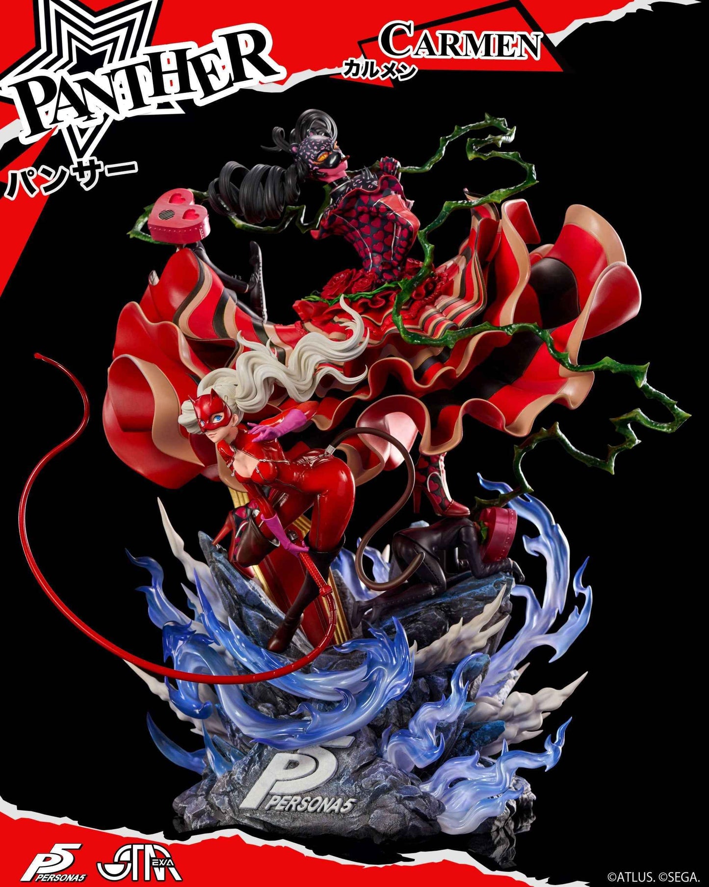 Persona 5 Starexva Studio Ann Takamaki Panther & Carmen Licensed Resin Statue