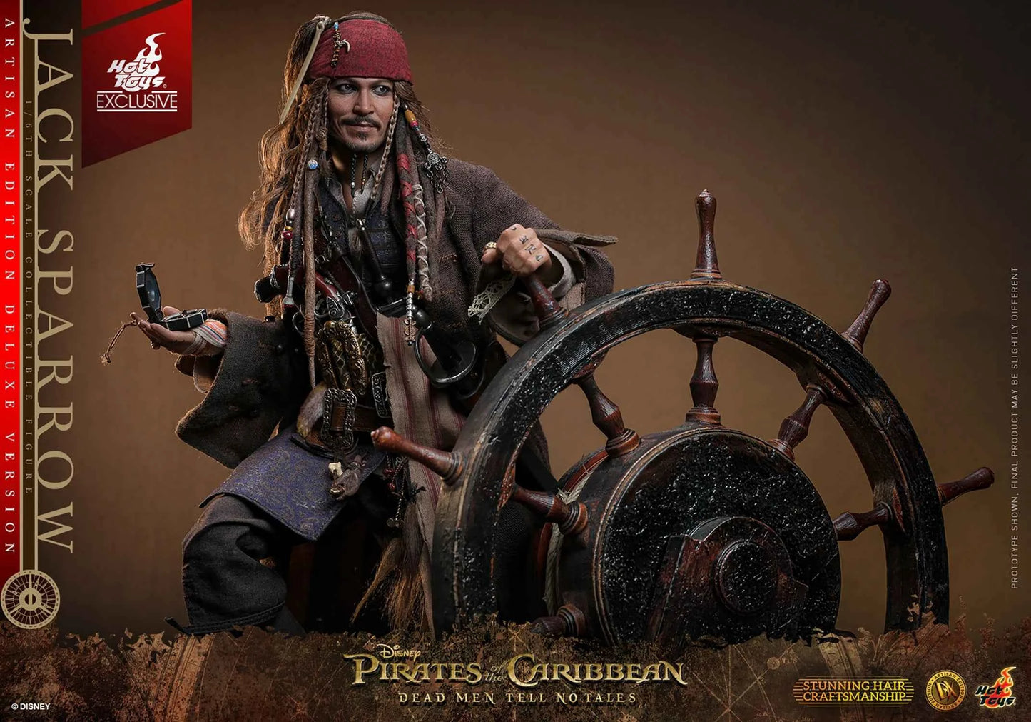 Pirates of the Caribbean Hot Toys Jack Sparrow DX37 DX38 DX39AE Licensed Action Figure - Santoryu Resins Collectors