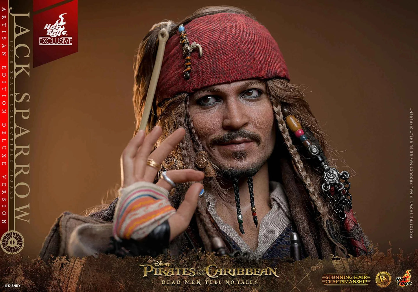 Pirates of the Caribbean Hot Toys Jack Sparrow DX37 DX38 DX39AE Licensed Action Figure - Santoryu Resins Collectors