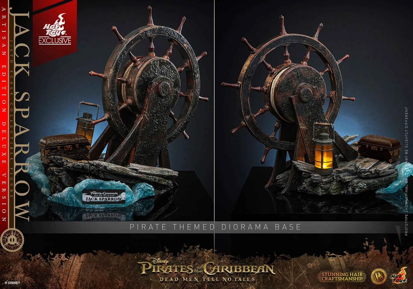 Pirates of the Caribbean Hot Toys Jack Sparrow DX37 DX38 DX39AE Licensed Action Figure - Santoryu Resins Collectors