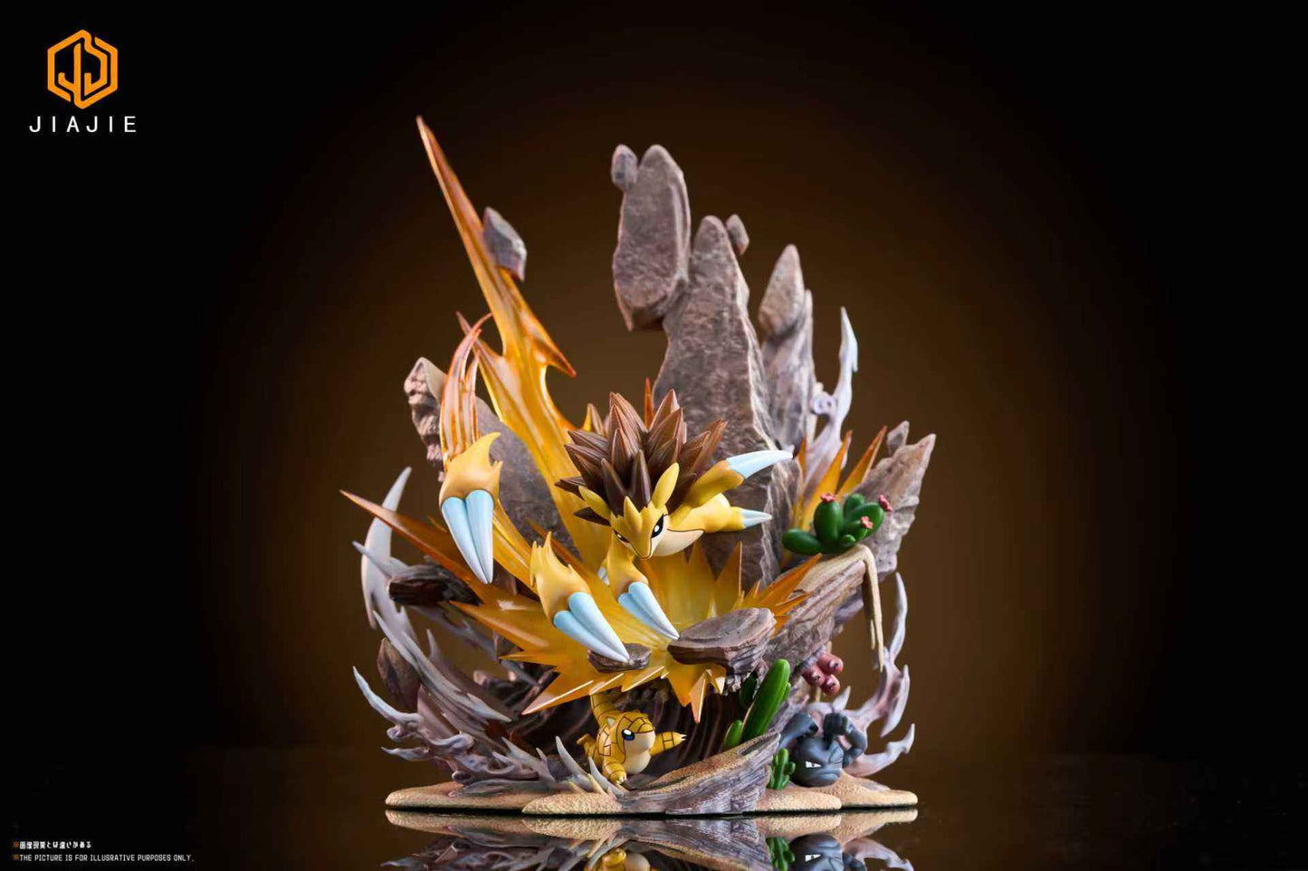 Pokémon JIAJIE Studio Sandslash Evolution Set Resin Statue