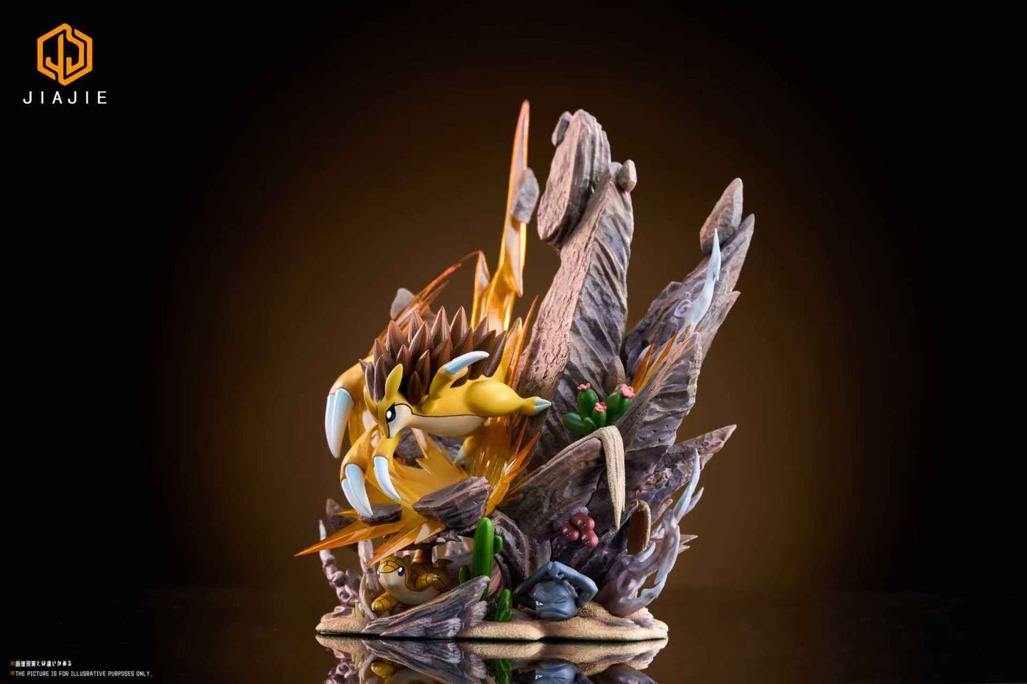 Pokémon JIAJIE Studio Sandslash Evolution Set Resin Statue