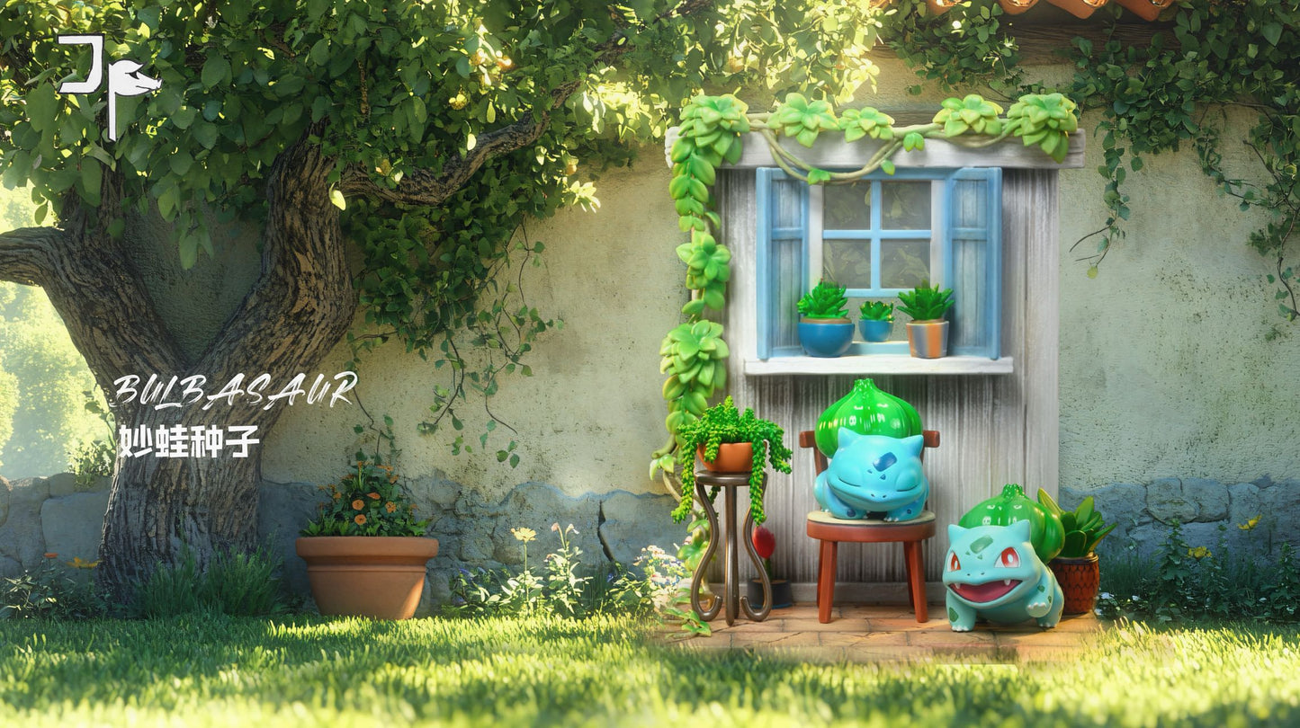 Pokémon JP Studio Urban Ecology 1/20 Bulbasaur Evolution Line Resin Statue