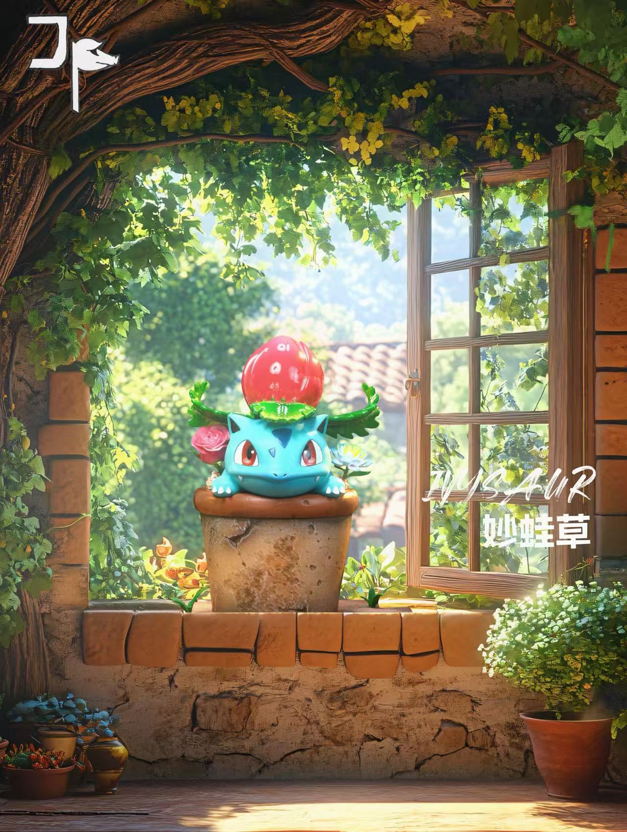 Pokémon JP Studio Urban Ecology 1/20 Bulbasaur Evolution Line Resin Statue