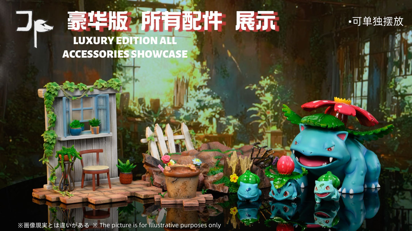 Pokémon JP Studio Urban Ecology 1/20 Bulbasaur Evolution Line Resin Statue