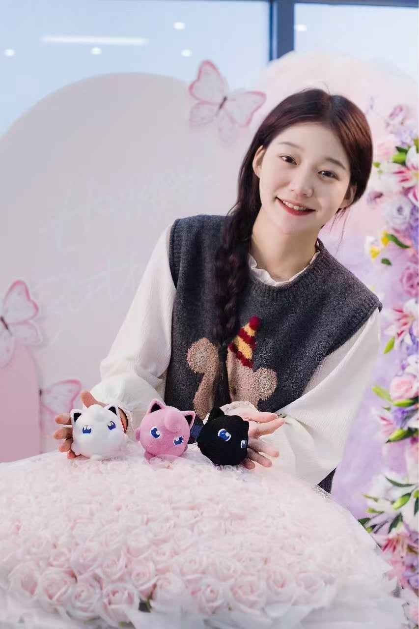Pokémon ~ NIUZI Studio & MaoKu Wallpapers ~ Jigglypuff ~ Resin & Velvet Plush - Santoryu Resins Collectors