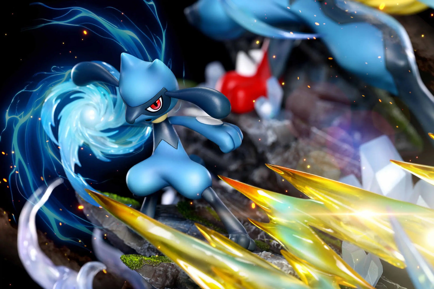 Pokémon Phoenix Studio Lucario Resin Statue