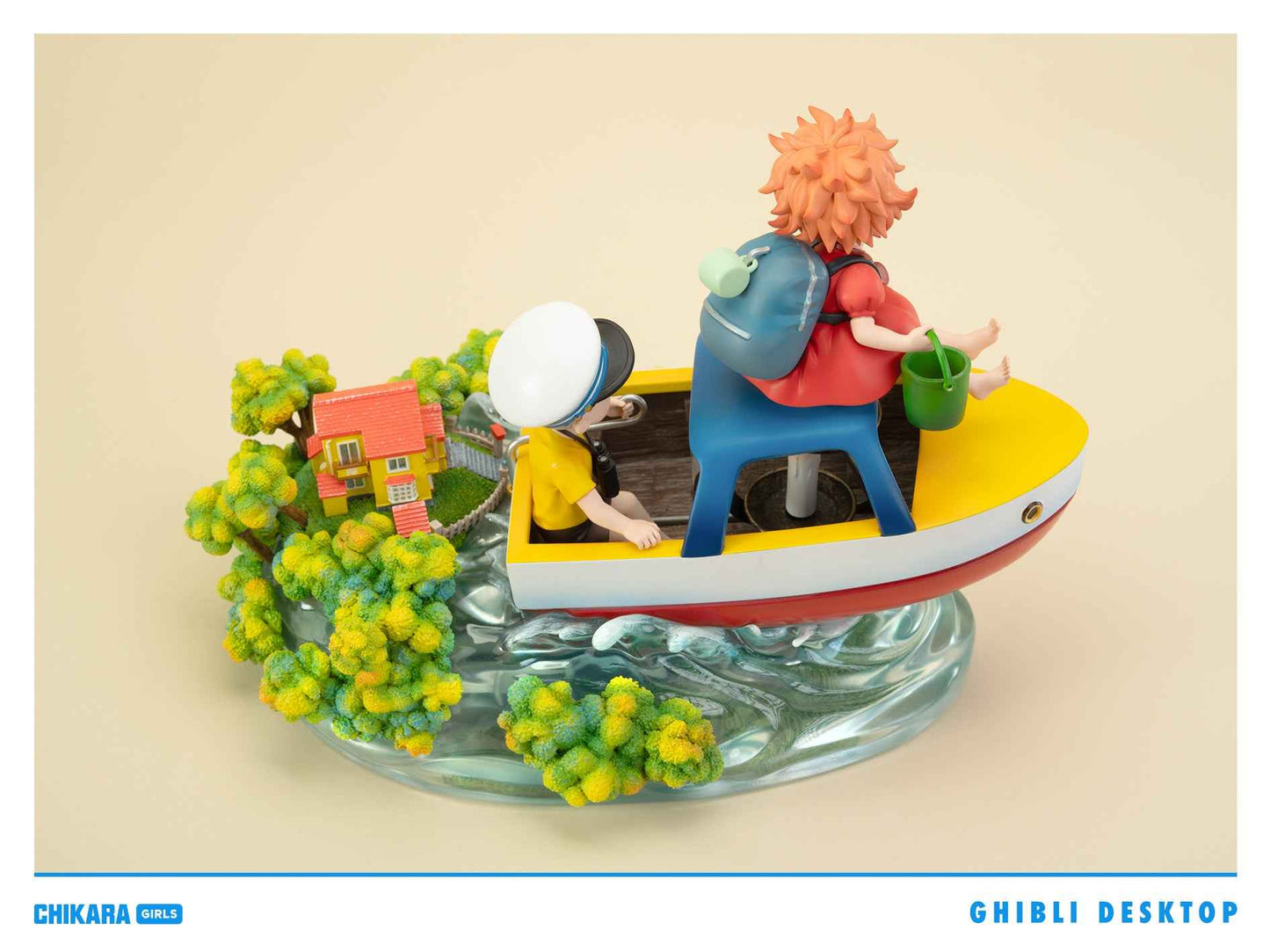 Ponyo on the Cliff ~ Chikara Studio ~ Ponyo & Sosuke ~ Resin Statue - Santoryu Resins Collectors