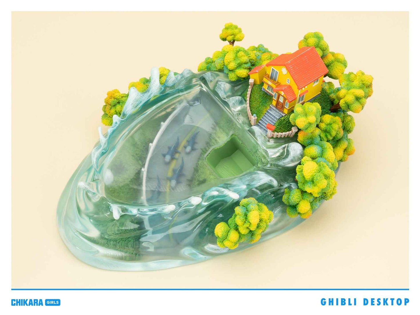 Ponyo on the Cliff ~ Chikara Studio ~ Ponyo & Sosuke ~ Resin Statue - Santoryu Resins Collectors