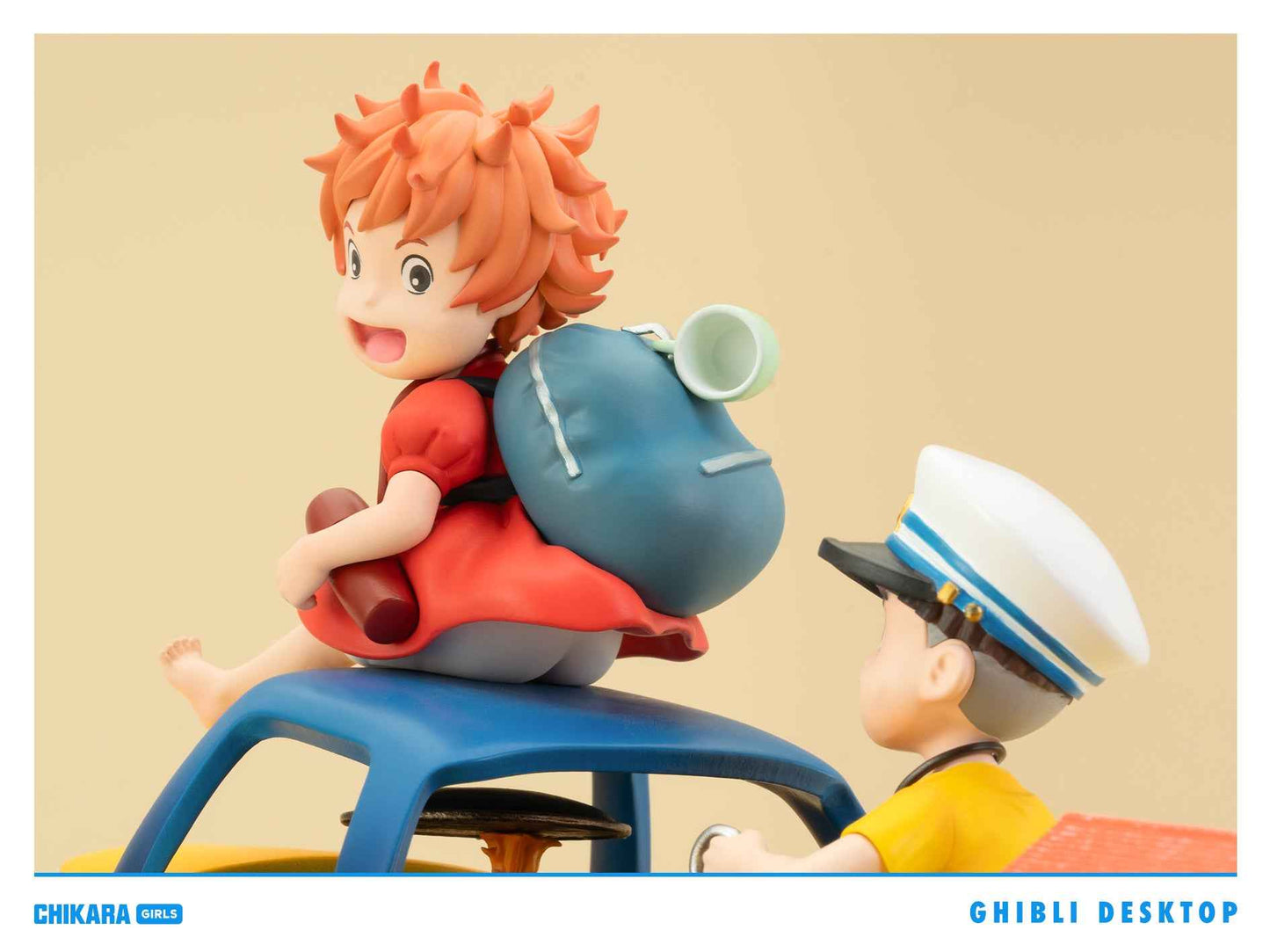 Ponyo on the Cliff ~ Chikara Studio ~ Ponyo & Sosuke ~ Resin Statue - Santoryu Resins Collectors