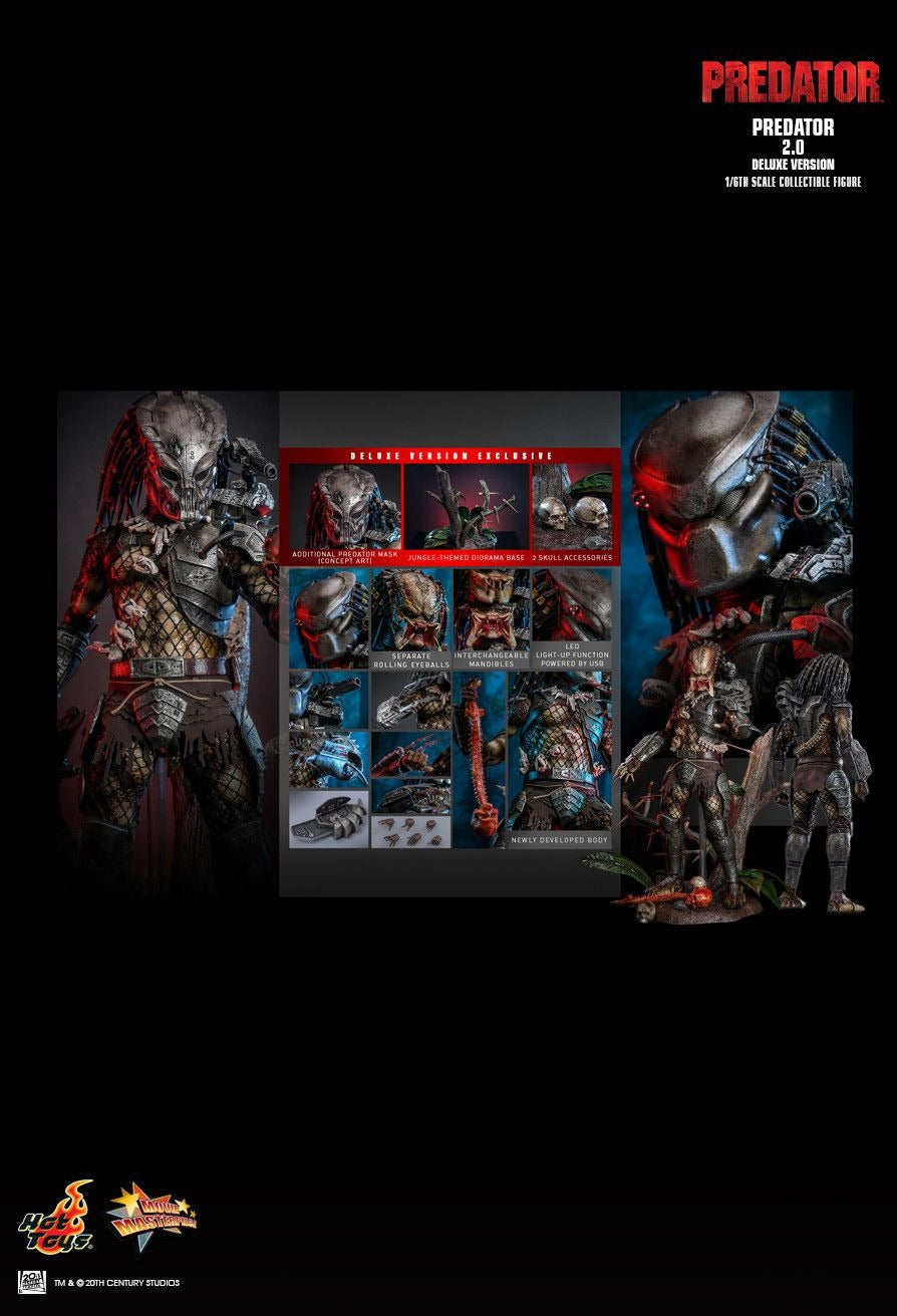 Predator Hot Toys Predator 2.0 MMS816 MMS817 Licensed Action Figure