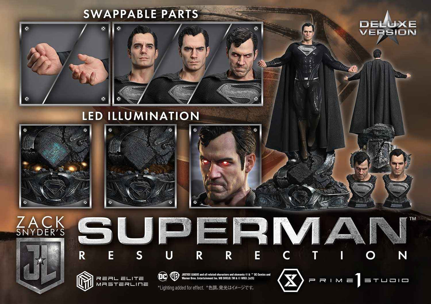 Superman "Resurrection"~ Prime 1 Studio ~ Zack Snyder's Justice League ~ Real Elite Masterline ~ Licensed Statue - Santoryu Resins Collectors