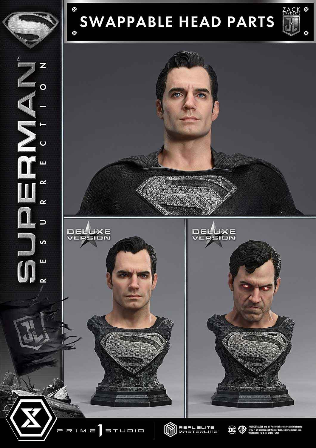 Superman "Resurrection"~ Prime 1 Studio ~ Zack Snyder's Justice League ~ Real Elite Masterline ~ Licensed Statue - Santoryu Resins Collectors