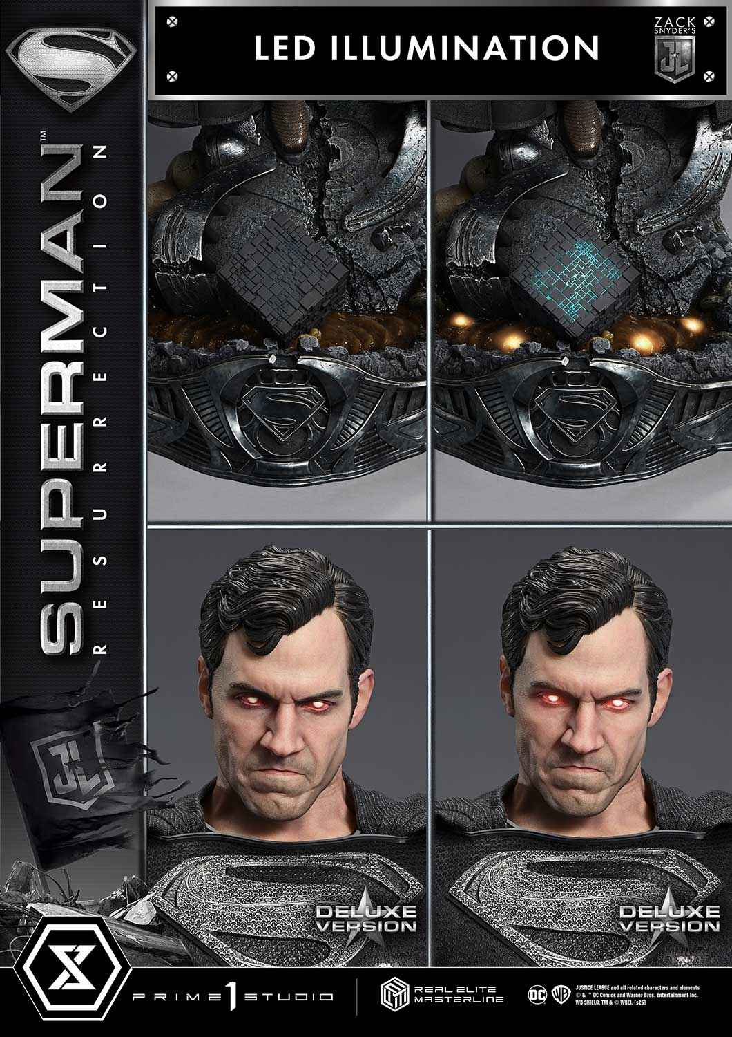 Superman "Resurrection"~ Prime 1 Studio ~ Zack Snyder's Justice League ~ Real Elite Masterline ~ Licensed Statue - Santoryu Resins Collectors