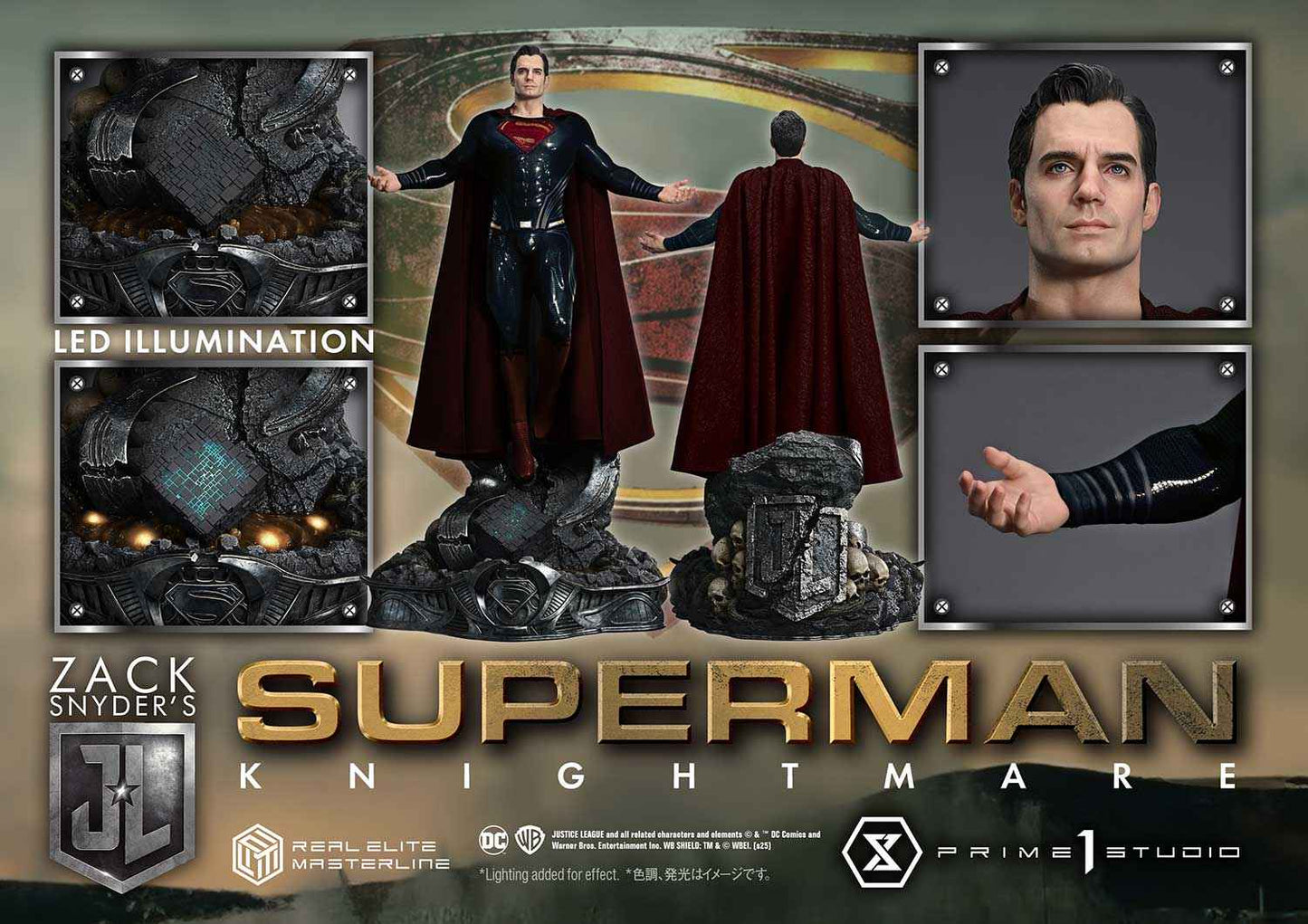 Superman "Resurrection"~ Prime 1 Studio ~ Zack Snyder's Justice League ~ Real Elite Masterline ~ Licensed Statue - Santoryu Resins Collectors