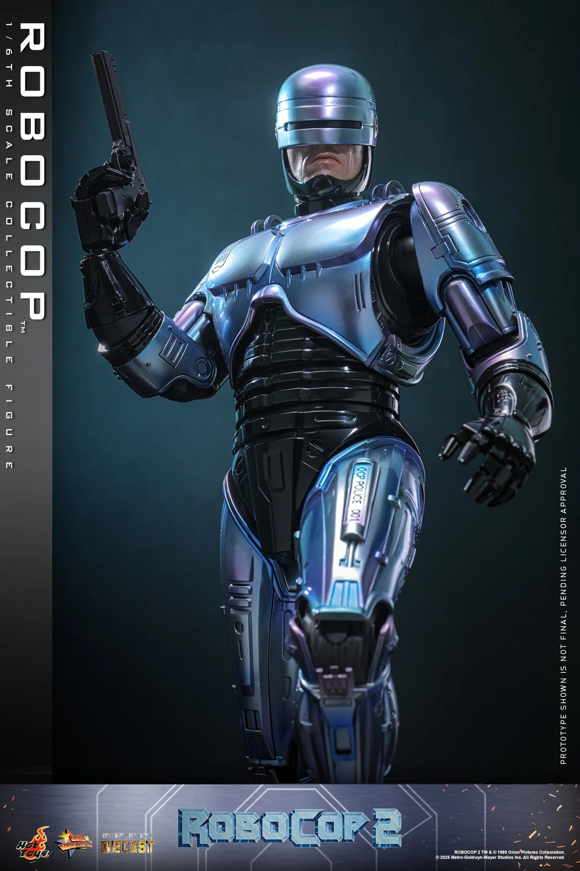 RoboCop Hot Toys Peter Weller RoboCop 2 MMS827D74 Licensed Action Figure