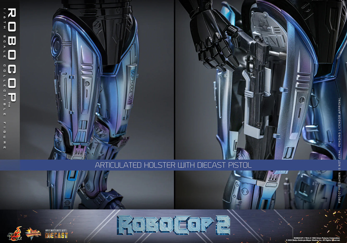 RoboCop Hot Toys Peter Weller RoboCop 2 MMS827D74 Licensed Action Figure