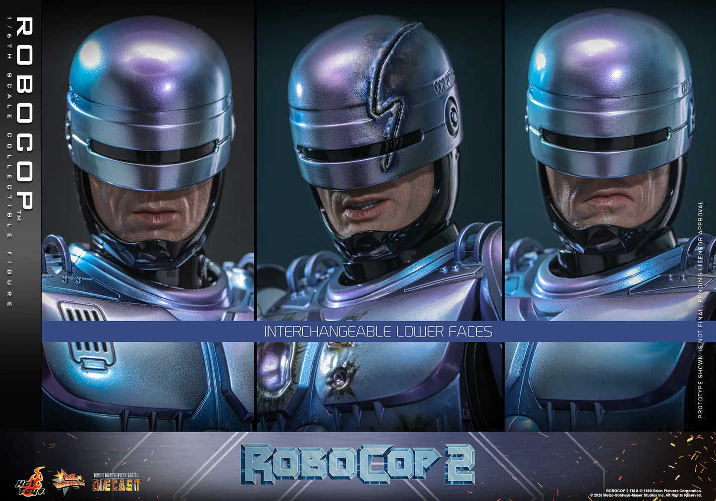 RoboCop Hot Toys Peter Weller RoboCop 2 MMS827D74 Licensed Action Figure