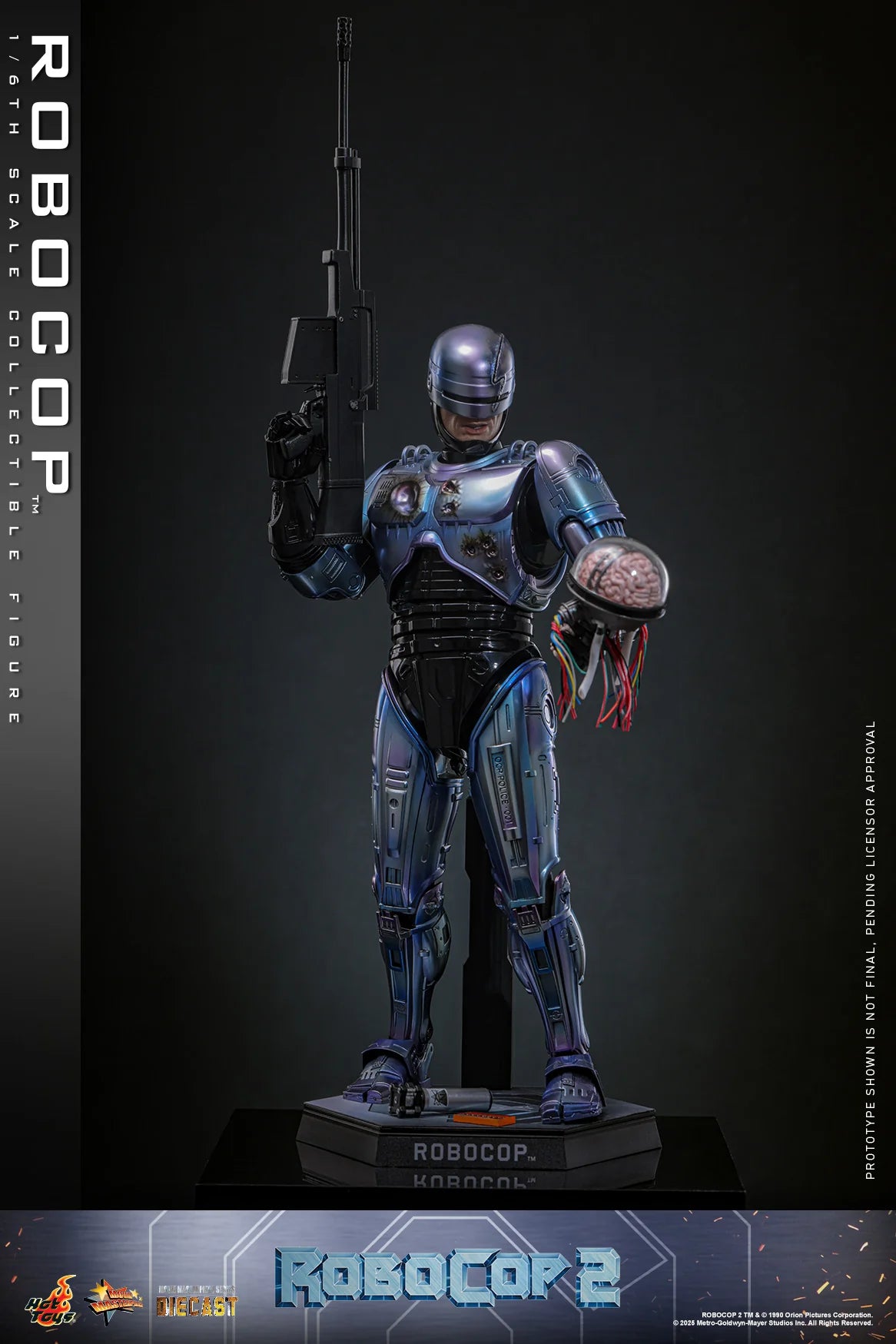 RoboCop Hot Toys Peter Weller RoboCop 2 MMS827D74 Licensed Action Figure
