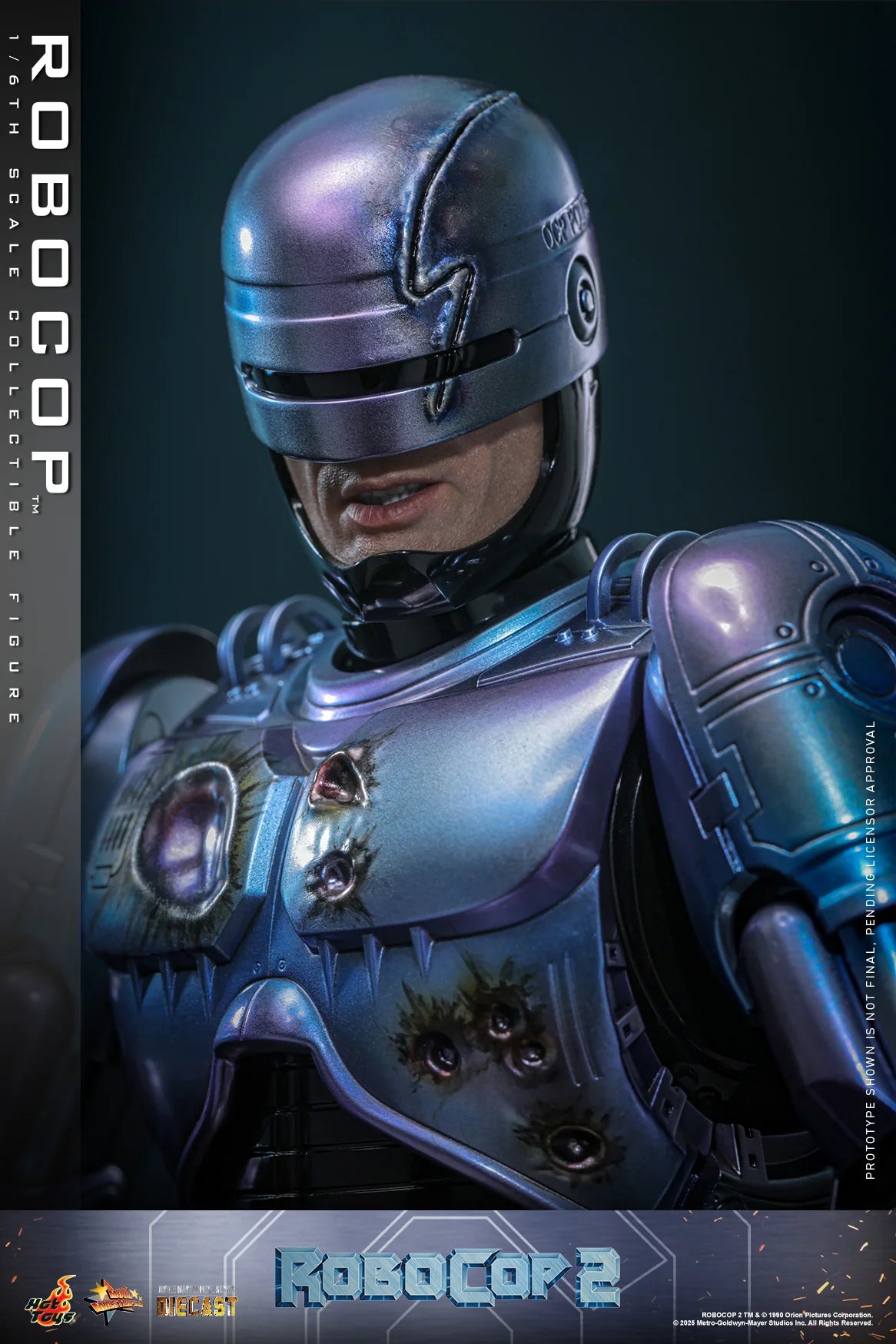 RoboCop Hot Toys Peter Weller RoboCop 2 MMS827D74 Licensed Action Figure